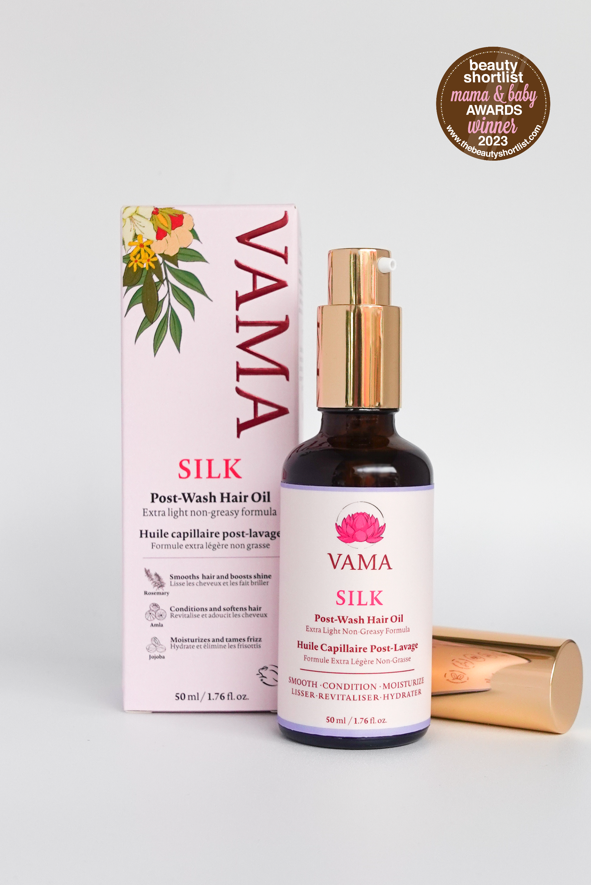 VAMA SILK Post-Wash Hair Oil Treatment - 2 Pack ($84 Value)